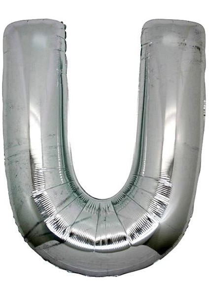 Gümüş Rengi Folyo Harf Balon 1 Metre modelleri