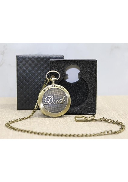 Özel Kutulu Dad (Baba) Tasarımlı Antik Köstekli Saat fırsatları
