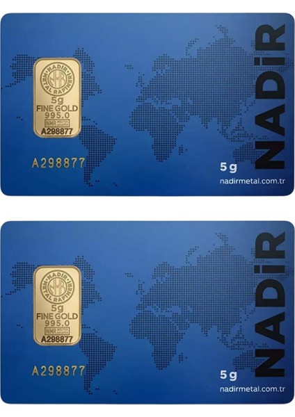 10 Gram (5+5) Külçe Gram Altın 24 Ayar modelleri