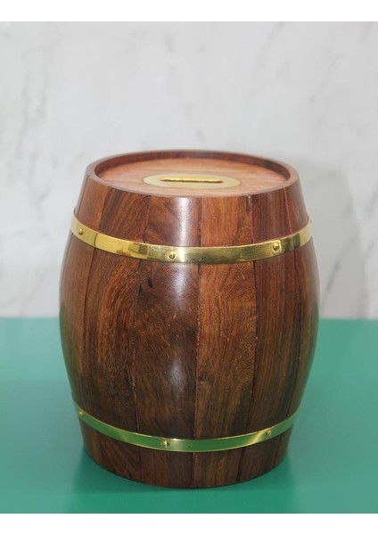 Pirinç Ahşap Fıçı Kumbara fiyatları