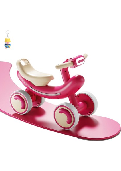Denge Arabası Bebek Dört Tekerlekli Genişletilmiş Muz Şeklindeki Bebek Arabası 1-5 Yaş Arası Devrilme Önleyici Küçük Yürüyen Giriş Seviyesi Scooter (Yurt Dışından)
