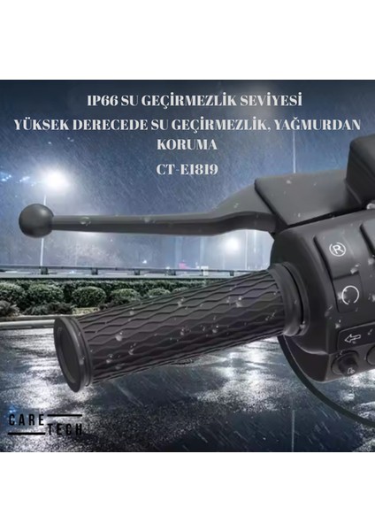 CT-E1819 Elcik Isıtma Motosiklet 5 Kademeli Isıtmalı Geçmeli Takım Motosiklet Gidon Evrensel indirimleri