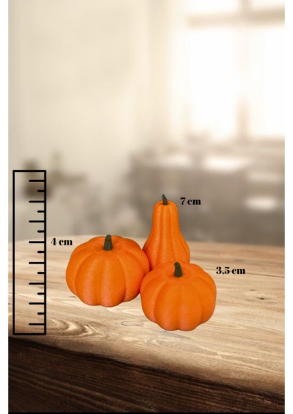 3'lü Balkabağı Dekor Set modelleri