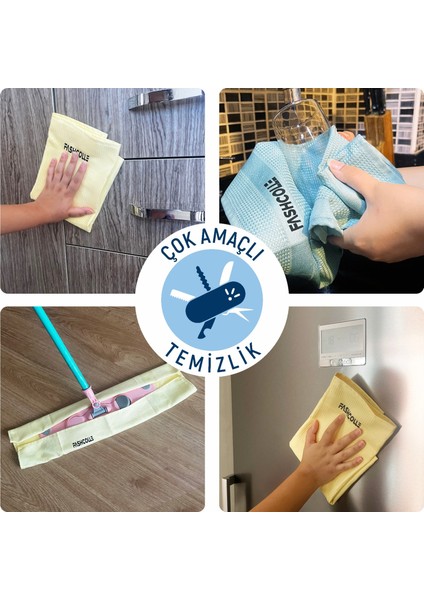 Mikrofiber Temizlik Bezi 3'lü x 2 Paket Toplam 6 Adet fiyatları