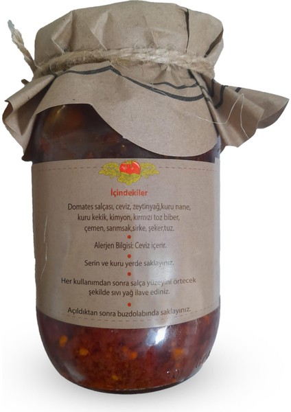 Ev Yapımı Kahvaltılık Acısız Salça 300 gr