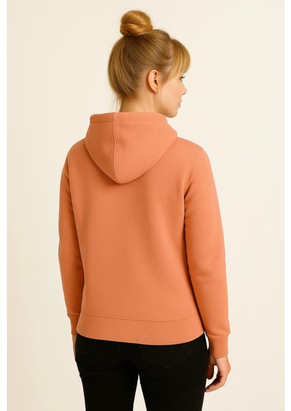 Kadın Somon Kapüşonlu SWEATSHIRT-W1108-K modelleri