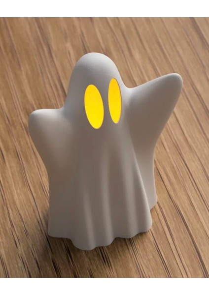 El Yapımı 3D Baskı Hayalet Mumluk-Halloween Dekorasyonu-Cadılar Bayramı Temalı-Beyaz-01 fırsatları
