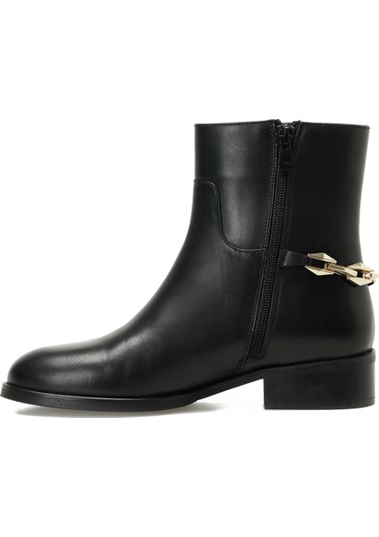 Vıtalı 5pr Siyah Kadın Düz Bot modelleri