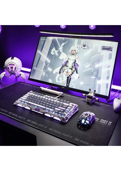 Mercury V75 He Hall Effect Manyetik Switch Gaming Klavye, Hot-Swappable, Rapid Trigger, 8000Hz, 0.125MS Ultra Düşük Gecikme, Kablolu, Rgb Işıklı, Ingilizce Q, Mecha Gray indirimleri