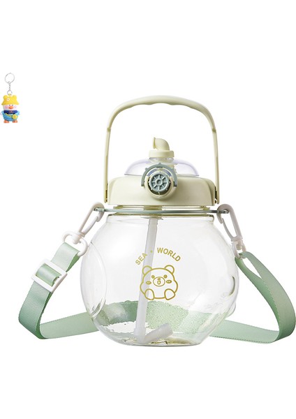 Sevimli Büyük Göbek Fincan Çocuk Açık Su Bardağı Denizaltı Pipetli Taşınabilir Uzay Su Bardağı (Yurt Dışından)