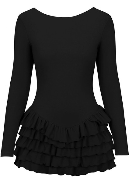 Vıenna Uzun Kollu Fırfırlı Elbise modelleri