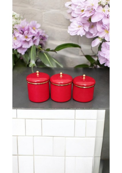 Emaye Saklama Baharatlık Kavanoz Takımı