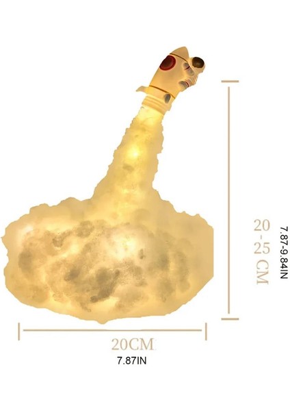 Kendin Yap Uçan Astronot Tasarımlı Gece Lambası