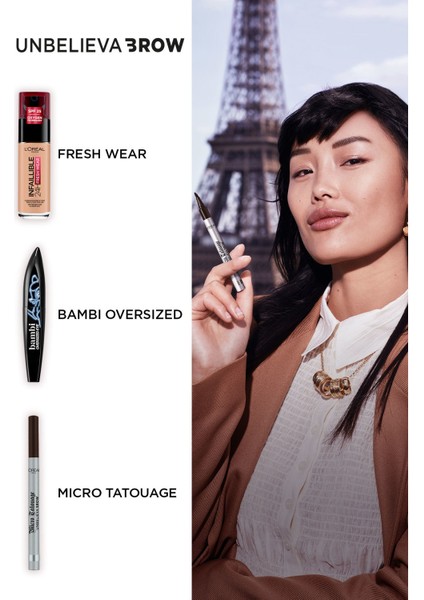 Unbelieva Brow Micro Tatouage Kaş Kalemi - 108 Dark Brunette indirimleri