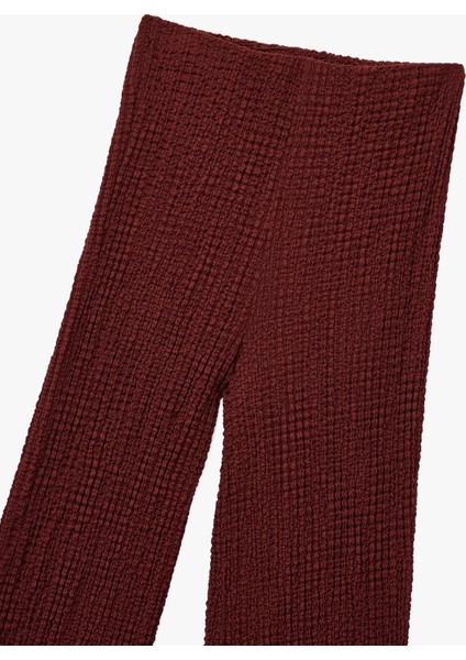 Bürümcük Kumaş Düz Bol Paça Pantolon modelleri