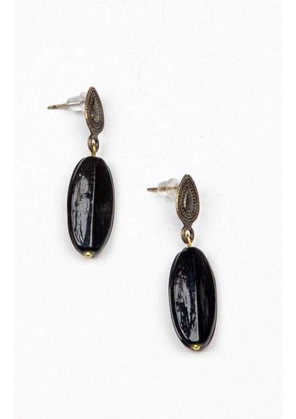 Doğal Taşlı Etnik Otantik Küpe