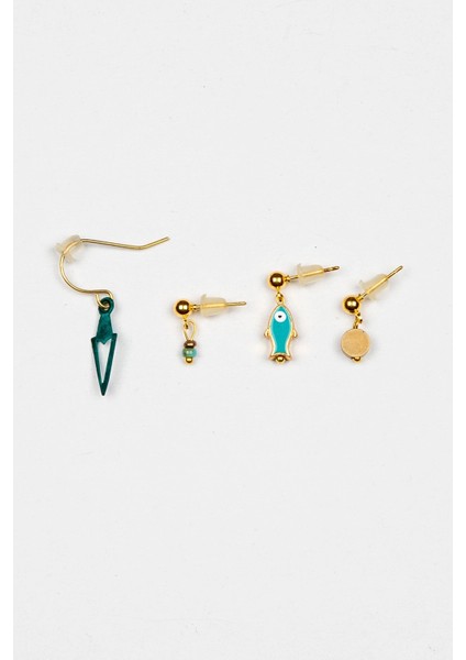 Etnik Otantik Balık Çoklu Küpe