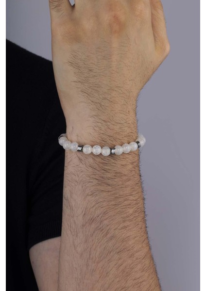 Tibet Akik Taşı Damarlı Erkek Doğal Taş Bileklik modelleri