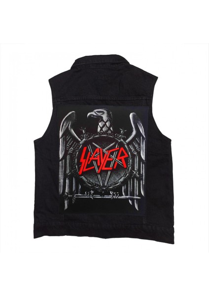 Slayer Eagle Siyah Kot Yelek