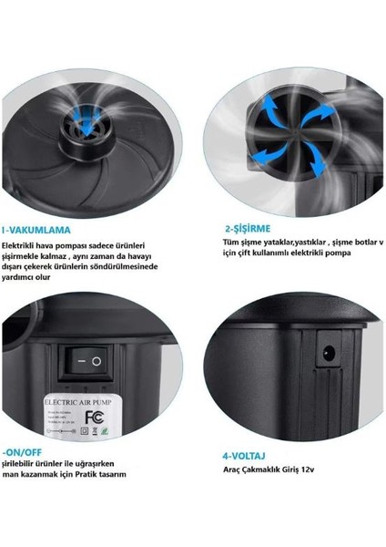 Iki Yönlü Elektrikli Hava Pompası