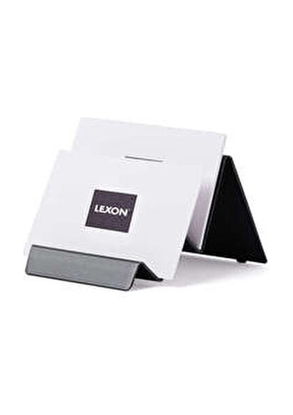 City Masaüstü Kartvizitlik Metalik Gri 2 Kademeli Alüminyum Kart Standı 10,3 x 7,9 x 5,4 cm fırsatları
