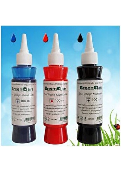 3 Adet Sıvı Tebeşir Kalemi 100 ml Renkli Set Akıllı Yazı Tahtaları İçin modelleri