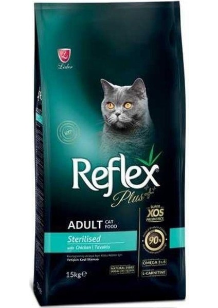 Tavuklu Kısırlaştırılmış Yetişkin Kedi Maması 15+1 kg
