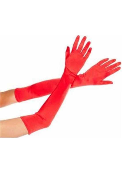 Kırmızı Saten Abiye Eldiveni fiyatları