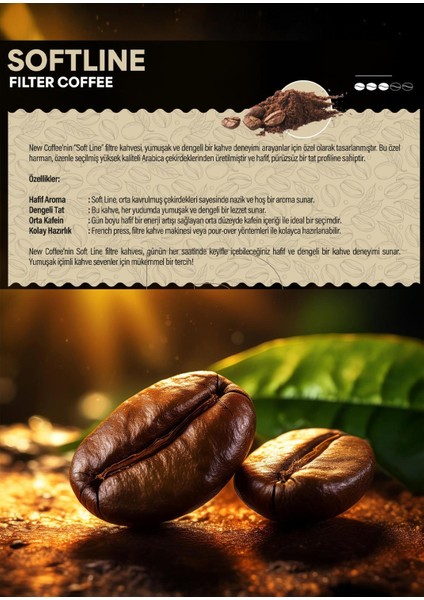 SL500GR Soft Line 500gr Öğütülmüş Filtre Kahve