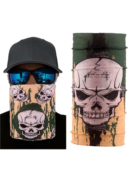 Haki Kuru Kafa Baskılı Buff Bandana 25x48 cm indirimleri