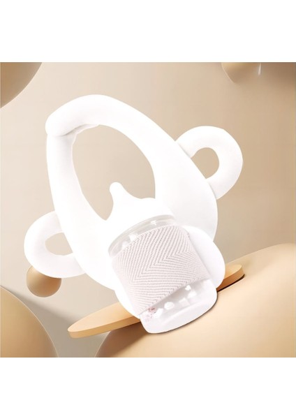 Ayarlanabilir Bebek Besleme Yastığı ve Biberon Tutucu Beyaz (Yurt Dışından)