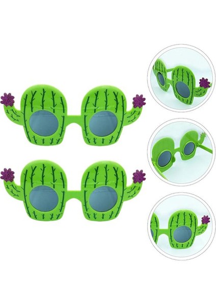Kaktüs Temalı Hawaii Yaz Partisi Gözlüğü