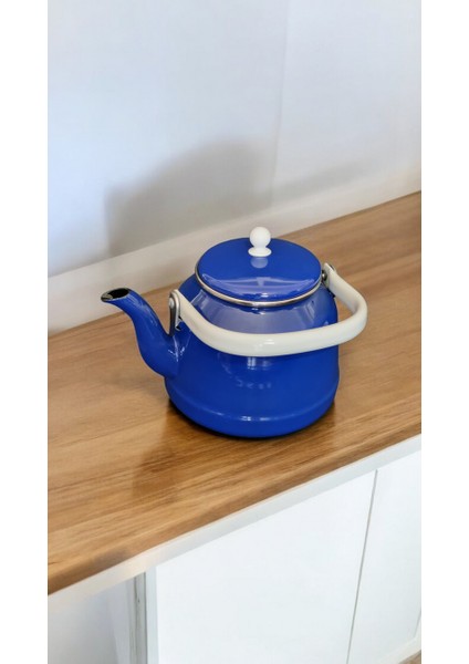 Çaydanlık Lacivert Tekli Emaye Tiryaki Demlik Vintage 2,50 Litre fiyatları
