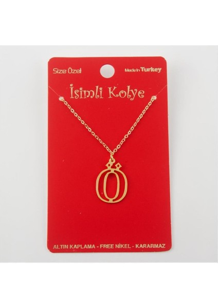 Ds-Derin Prinç Harfli Kolye-Ö
