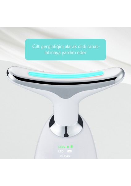 Yüz ve Boyun Bölgesi Kırışıklık Giderici ve Sıkılaştırıcı SBI-5901B Beyaz