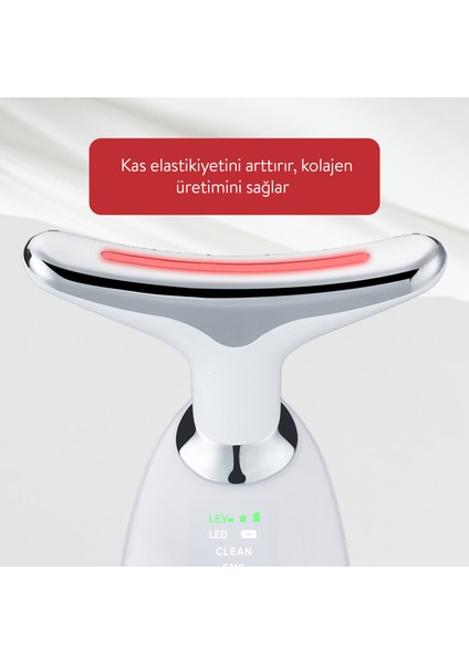 Yüz ve Boyun Bölgesi Kırışıklık Giderici ve Sıkılaştırıcı SBI-5901B Beyaz