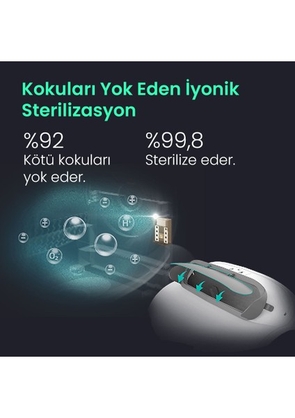 BF01 Akıllı Otomatik Kedi Tuvaleti, Tuya App-Wifi Uzaktan Kontrol, 65LT Hazne, 9lt Çöp Haznesi-Uv Kötü Koku Temizleme, Ağırlık Sensörlü fırsatları