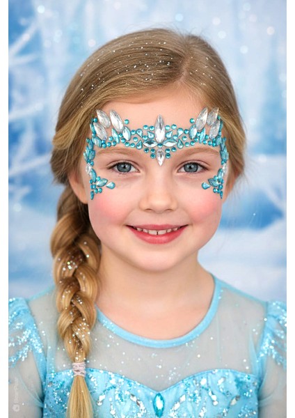 Elsa Konsept Yüz Taşı Parti Festival Makyaj Face Gems Sticker