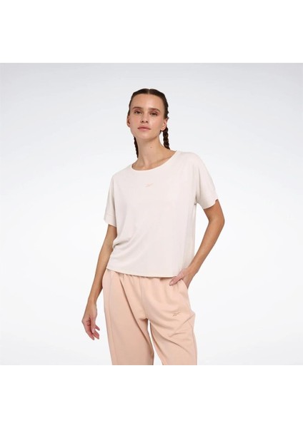 Rela Tee Bej Kadın Kısa Kol T-Shirt