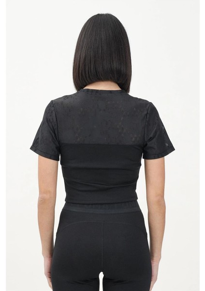 Kadın Siyah Puma Lace Top - Short Siyah Kadın Crop