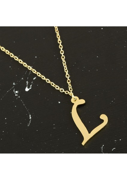 Ds-Derin Prinç Harfli Kolye-L