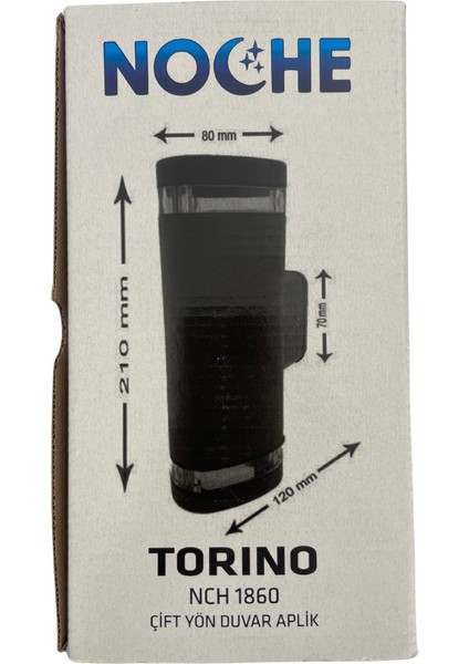 Torino Çift Ampullü Dış Mekan Aplik – 2×GU10 Antrasit Up-Down Aydınlatma