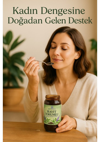 BİZİMHEKİM Hayıt Tohumlu Bitkisel Karışımlı Macun | Kadın Döngüsüne Özel Destek – 420 gr