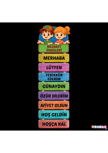 Nezaket Ifadeleri Panosu modelleri