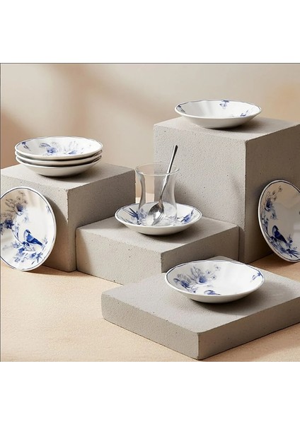 Acem 6'lı Çay Tabağı Seti 1891 modelleri