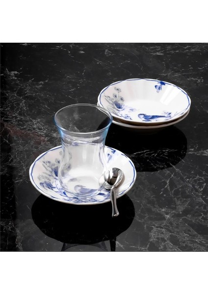 Acem 6'lı Çay Tabağı Seti 1891