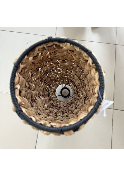 Ayaklı Naturel Hasır Lambader 87CM fiyatları