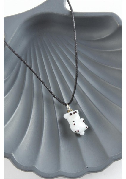 Ds-Derin Kutup Ayısı Cam Kolye-Beyaz modelleri