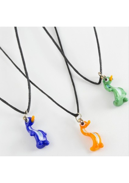 Ds-Derin Ördek Cam Kolye-Renkli modelleri