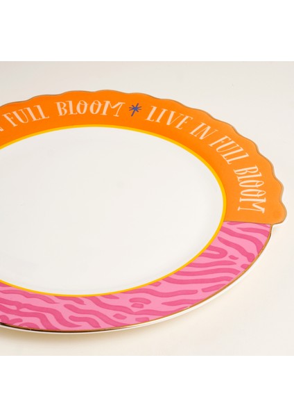 Luohu Porselen Yemek Tabağı 28 cm Renkli